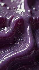 3D pastel slime being slowly squeezed and stretched, shimmering light reflections shifting across its surface. suitable for wallpaper or commercial use