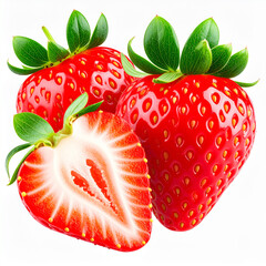 Close-Up of Fresh Ripe Strawberries