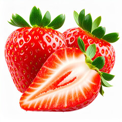 Close-Up of Fresh Ripe Strawberries