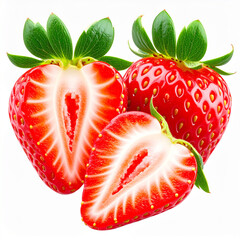 Close-Up of Fresh Ripe Strawberries