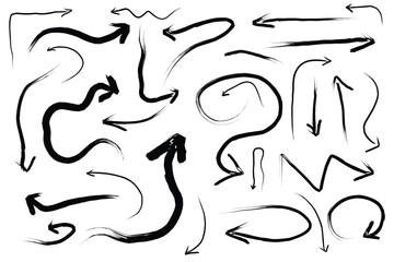 Group set of arrow with various direction.eps