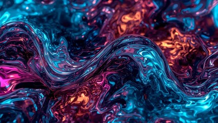 3D abstract vibrant color. digital image of a mobile wallpaper. suitable for widespread commercial use