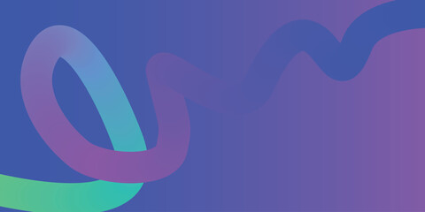 Obraz premium Abstract Wavy Ribbon Loop with Fluid Motion