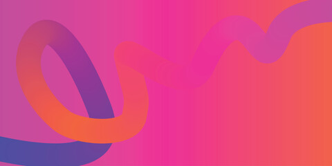 Abstract Wavy Ribbon Loop with Fluid Motion