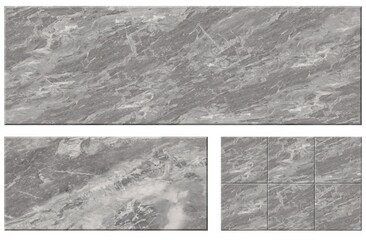 Modern Gray Stone Effect Porcelain Tiles for Elegant Interior Design	