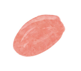 Blush pink watercolor stains Paint stroke. Hand drawn abstract spots, png design element, shapes, stains, blobs in pastel colors