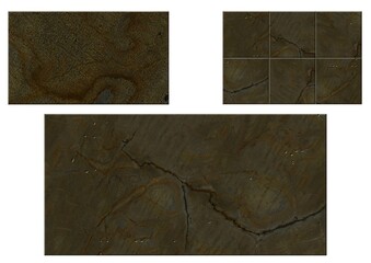 Dark Earth Toned Natural Stone Slab with Subtle Veining for Flooring and Wall Cladding Applications	