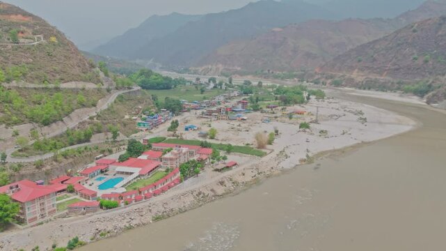 Footage showcases a flowing river, hillside resorts, and lush mountain views along the Banepa&ndash;Bardibas route, reflecting the natural beauty and growing tourism potential of central Nepal.