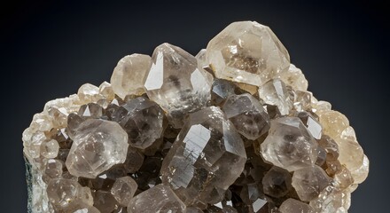 Smoky Quartz Cluster: A Stunning Display of Nature's Crystalline Beauty