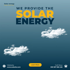 Green Energy Campaign Social Media Post Template Design

