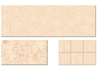 Fototapeta premium Elegant Cream Marble Effect Ceramic Wall Floor Tiles for Modern Interiors 