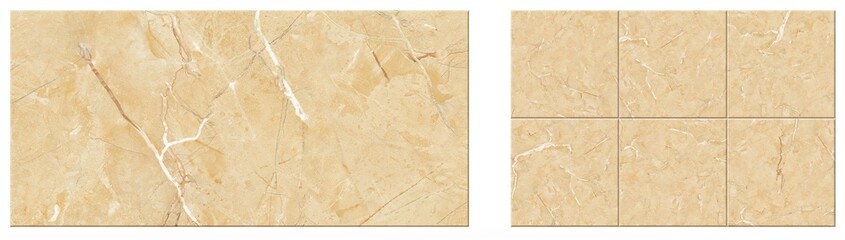 Beige Limestone Effect Floor Tiles With Natural Veining and Grid Pattern	