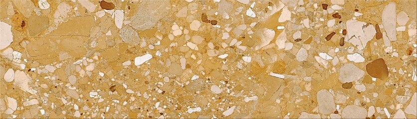 Close Up View of Textured Beige and Brown Speckled Stone Surface	