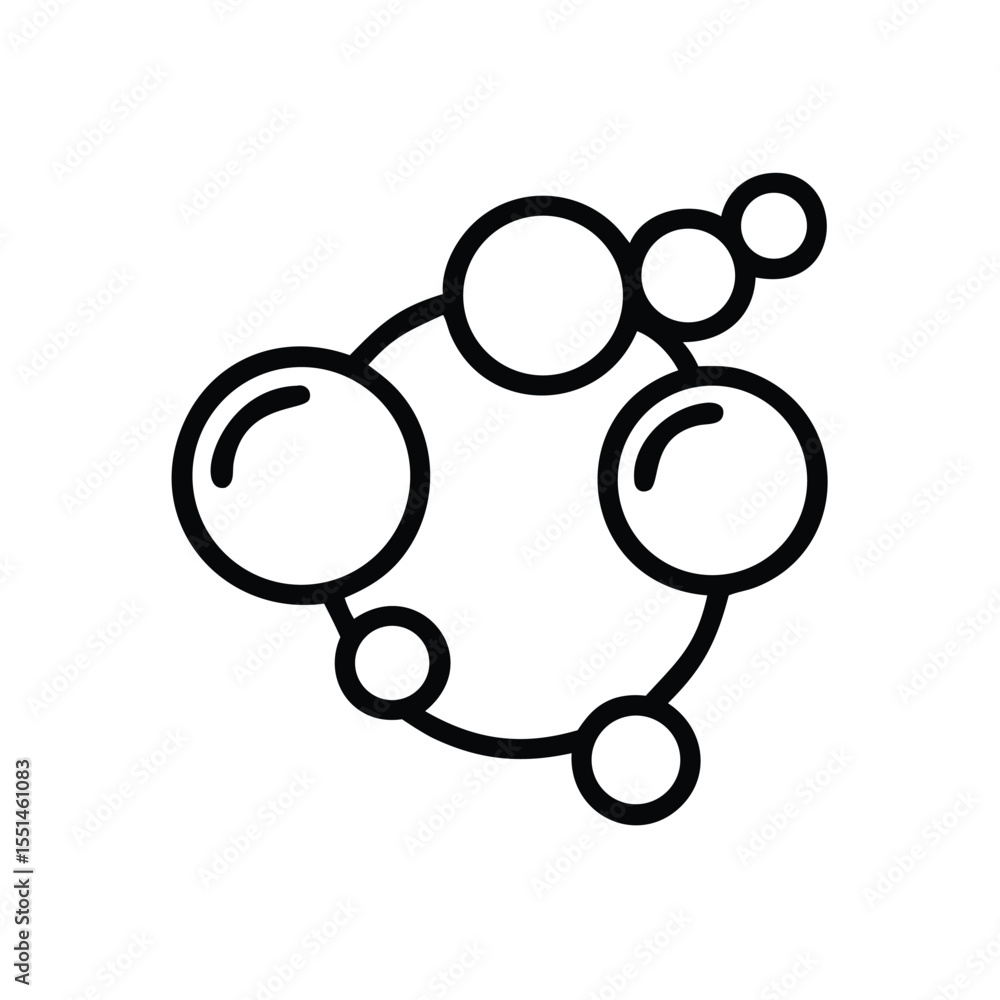 Poster molecule structure science atom chemistry connection network diagram graphic design