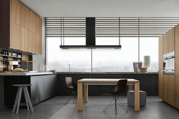 Modern luxury kitchen interior