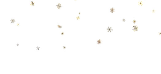 Festive Snowstorm: Magnificent 3D Illustration Showcasing Falling Christmas Snowflakes