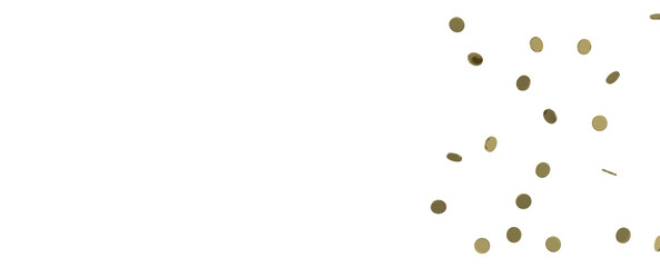 Golden Burst: Astonishing 3D Illustration of Bursting Gold Confetti