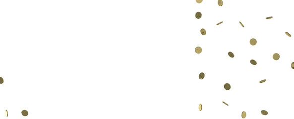 Golden Burst: Astonishing 3D Illustration of Bursting Gold Confetti