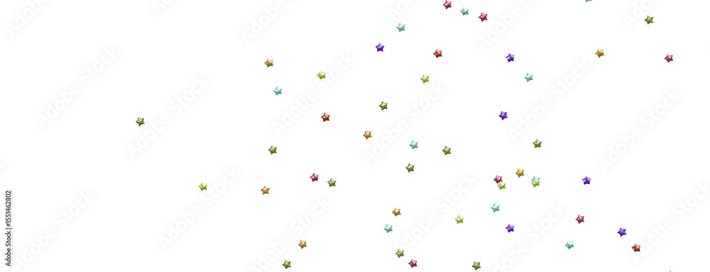 Poster cosmic overture: step into the allure of a 3d colorful stars rainfall