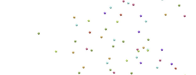 Cosmic Overture: Step Into the Allure of a 3D Colorful Stars Rainfall