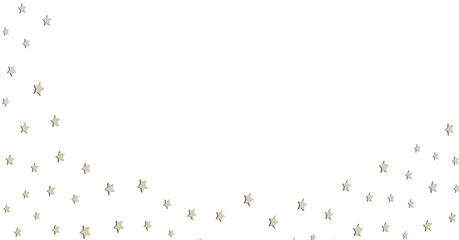 Scattered Stars on White Background