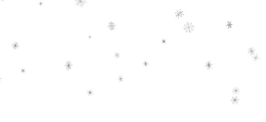 Fototapeta premium Winter Snow Symphony: Captivating 3D Illustration of Descending Snowflakes for Christmas