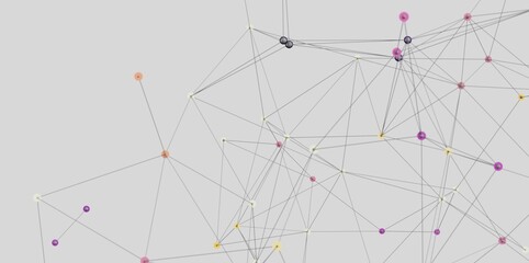 Stock photo of an abstract network connection. Ideal for technology, communication, and global...