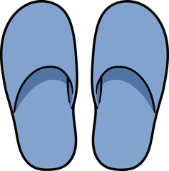 슬리퍼 벡터 일러스트