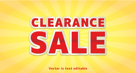 CLEARANCE SALE_赤文字__アピアランス_YELLOW