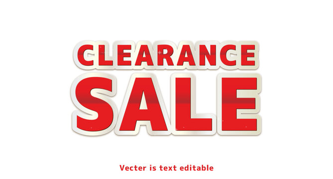 CLEARANCE SALE_赤文字__アピアランス