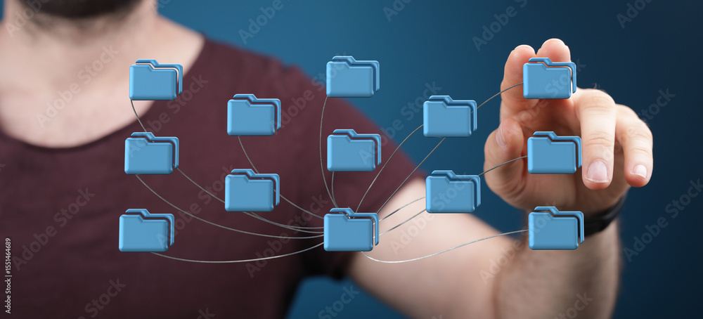 Poster Seamless file sharing and management. Secure cloud storage for efficient collaboration.