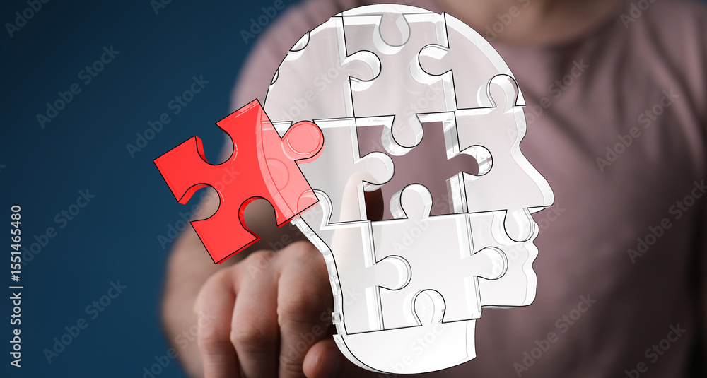 Aufkleber conceptual image depicting problem-solving, brainpower, and finding solutions. perfect for business,