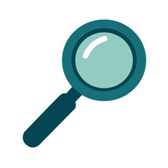 Magnifying glass icon vector illustration white background