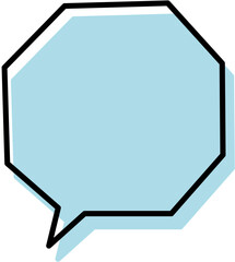 ふきだし素材セット　カラフルでレトロポップなイラスト 　シンプル　ベクター	