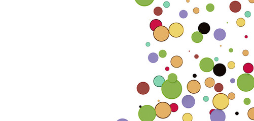 Confetti, paper triangle on the floor, fancy, colorful, celebration party