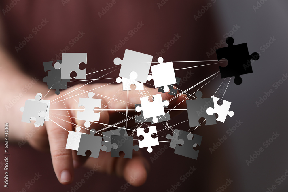 Poster image depicts interconnected puzzle pieces, symbolizing teamwork, problem-solving, and strategic col