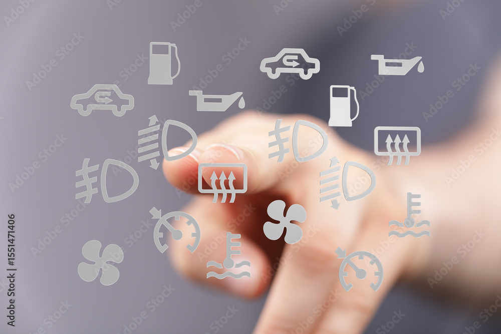Poster learn to identify and understand your car's dashboard warning lights. prevent costly repairs!