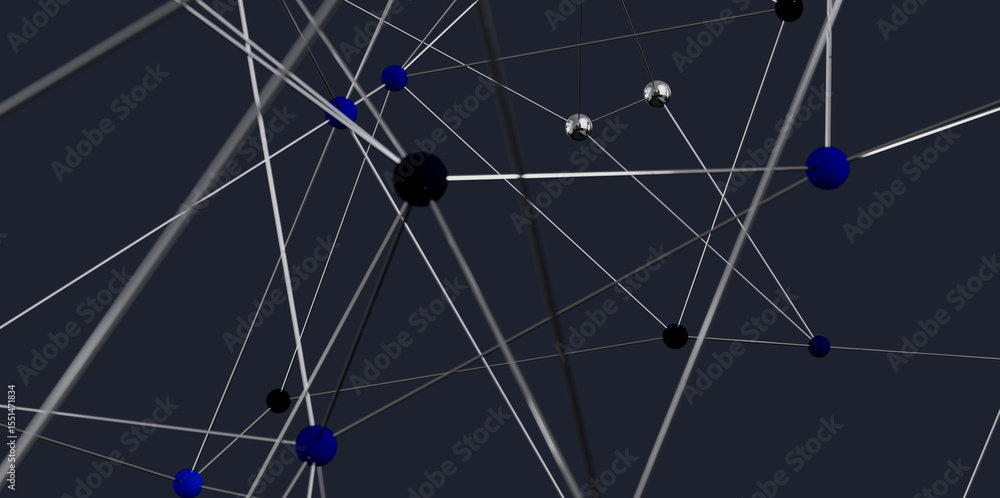 Poster stock photo of an abstract network. perfect for technology, connection, and global concepts.