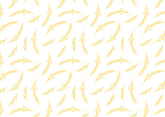 Wheat pattern wallpaper. oat symbol. free space for text. rice sign. Rice pattern wallpaper.