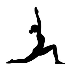 yoga silhouette vector