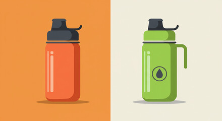 Reusable Drinking Bottle – Eco-Friendly Hydration Container for Sustainable Lifestyle Concept