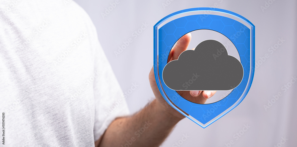 Aufkleber Safeguard your data with robust cloud security solutions.  Ensure privacy and compliance.