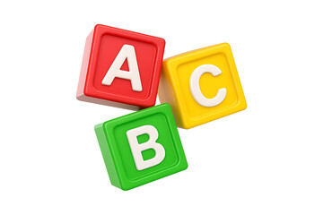 3D Alphabet ABC Blocks – Colorful Educational Letters for Kids