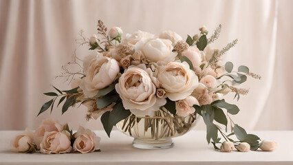 roses in a vase