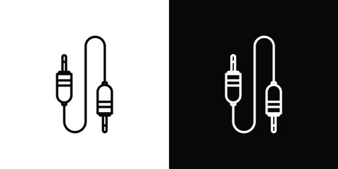 Audio Cable icon vector, Symbol, logo illustrations