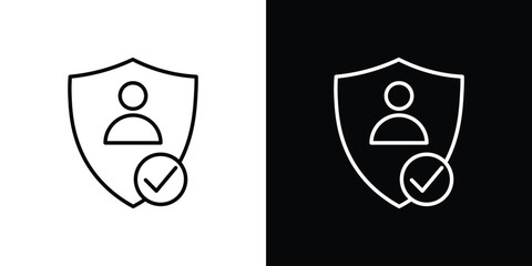 Authentication icon vector, Symbol, logo illustrations