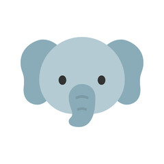 Cute vector illustration of Elephant head