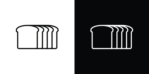 Bread loaf icon vector, Symbol, logo illustrations