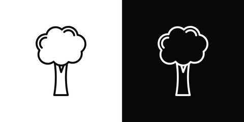 Broccoli icon vector, Symbol, logo illustrations