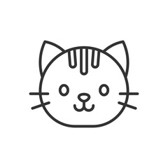 Cute vector illustration of Cat head
